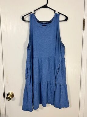 GAP Blue Tiered Sleeveless Mini Dress